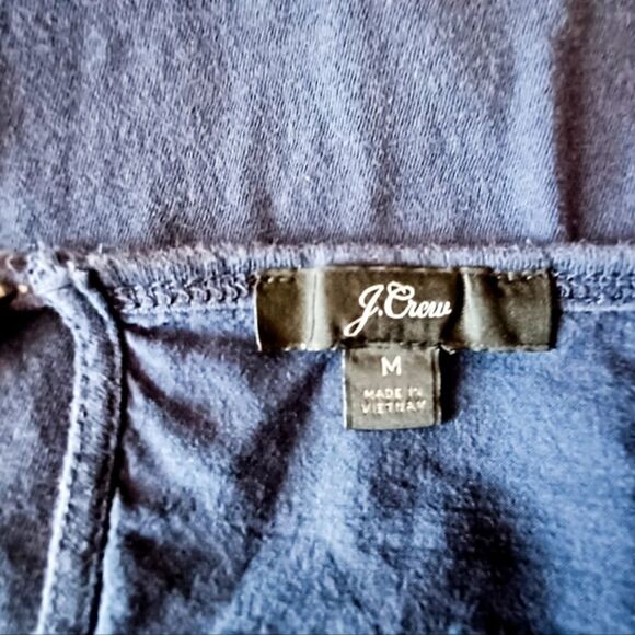 J Crew navy blue short sleeve blouse Size M - Picture 4 of 7